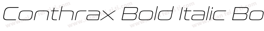 Conthrax Bold Italic Bold Italic字体转换